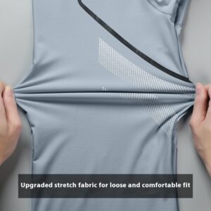 Men's T-shirts Sports Running T-shirt Color Block Men Quick-drying Breathable Short Sleeve Round Neck Active Tee Outdoor Workout